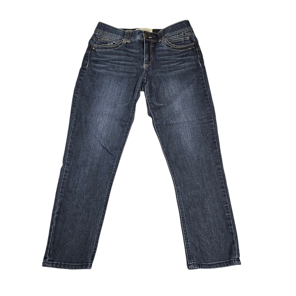 Democracy Ab Technology Jeans Womens Sz 6 Blue Stretch Denim Skinny Ankle